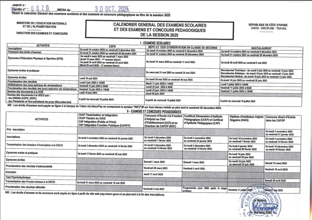 calendrier-examens-concours-2025
