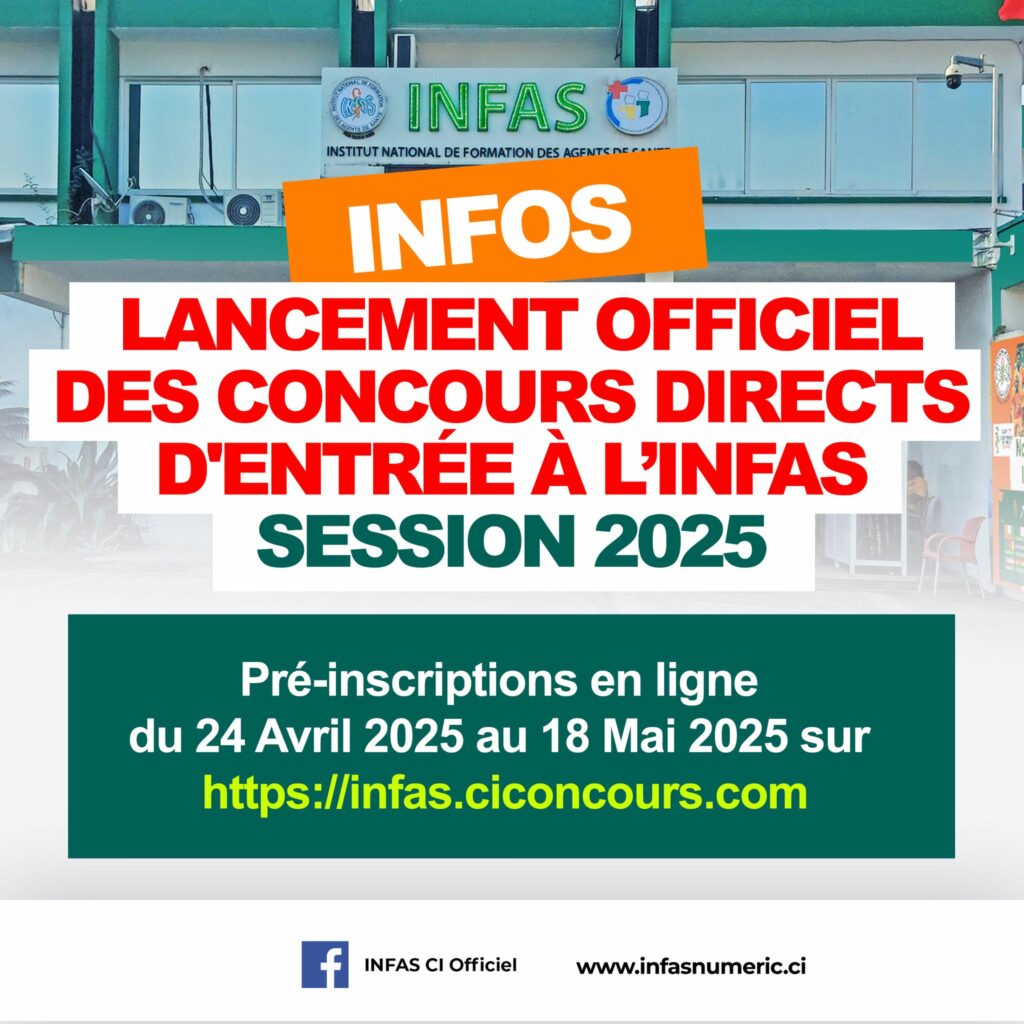 inscription-concours-INFAS-2025-date-limite-18-mai