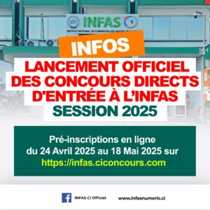 inscription-concours-INFAS-2025-date-limite-18-mai